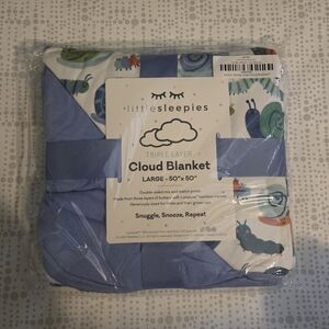 Little Sleepies Inchin Along Cloud Blanket